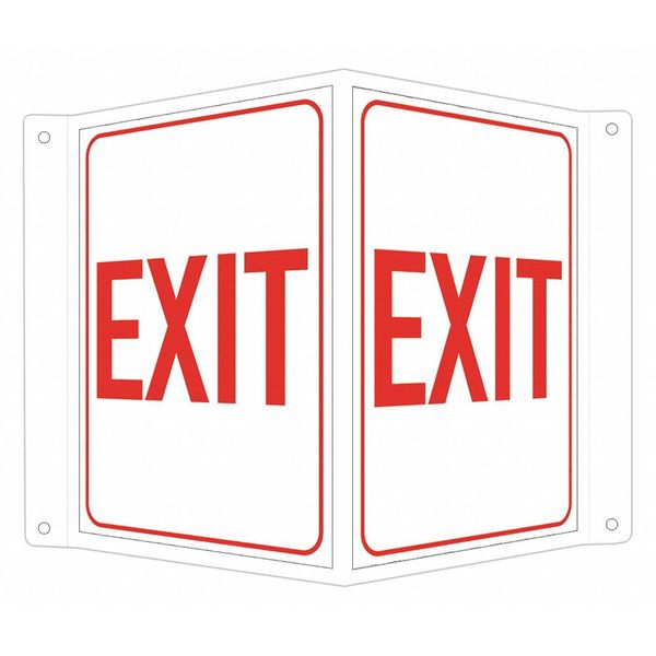 Safety Sign, 10 in x 7 in, Aluminum