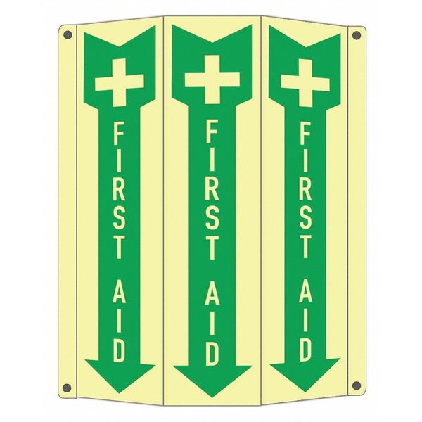 Facility Sign, 10 in Height, 8 1/4 in Width, Aluminum, Tri-Bend, English, Spanish