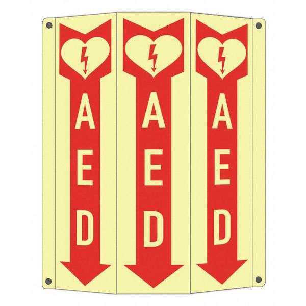 Safety Sign, 10 in Height, 8 1/4 in Width, Aluminum, Tri-Bend, English, Spanish