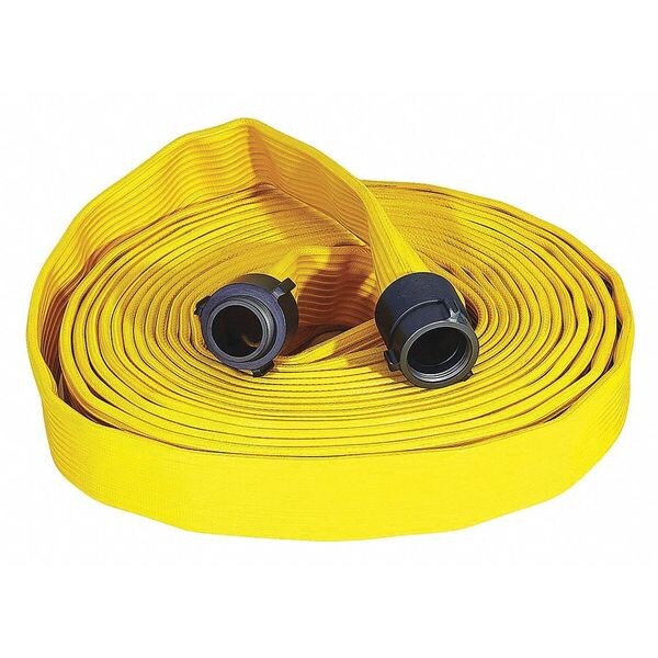 Attack Line Fire Hose, Single Jacket, Yllw
