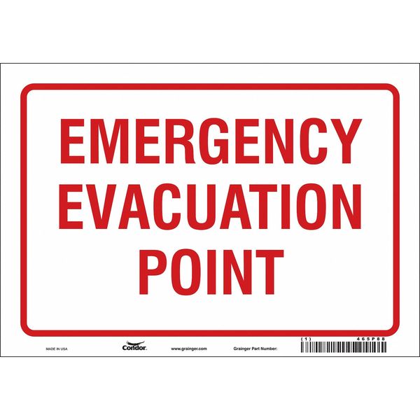 Safety Sign, 7 in Height, 10 in Width, Vinyl, Vertical Rectangle, English, 465P88