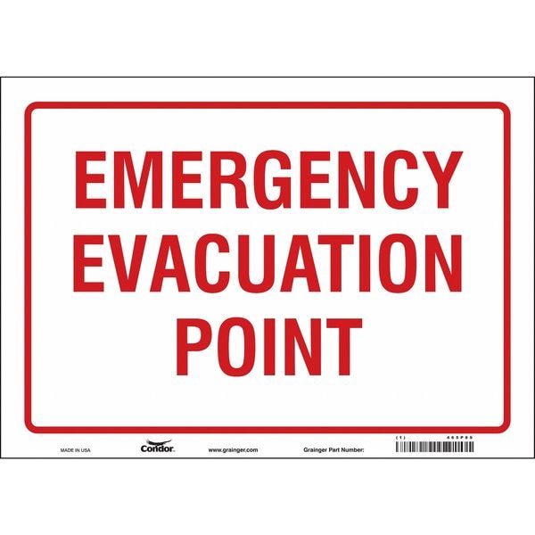 Safety Sign, 10 in Height, 14 in Width, Vinyl, Horizontal Rectangle, English, 465P89