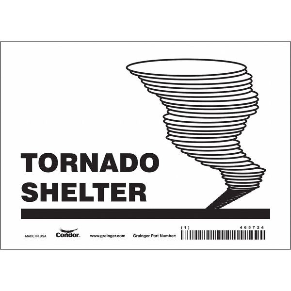 Safety Sign, 5 in Height, 7 in Width, Vinyl, Horizontal Rectangle, English, 465T24