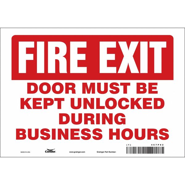 Emergency Exit Floor Sign, 10