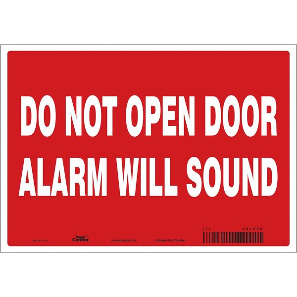 Safety Sign, 7 in x 10 in, Vinyl