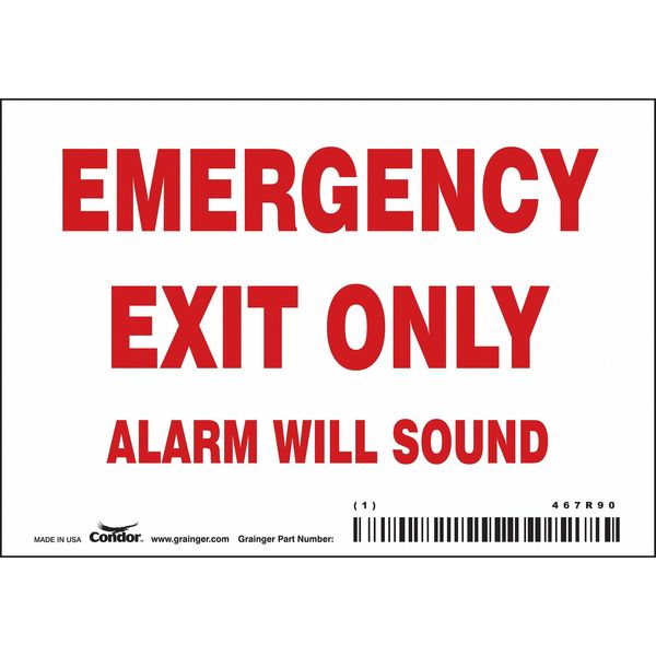 Safety Sign, 3 1/2 in x 5 in, Vinyl