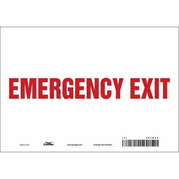 Safety Sign, 7 in x 10 in, Vinyl