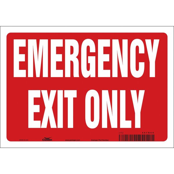 Safety Sign, 7 in x 10 in, Vinyl
