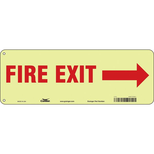 Emergency Exit Floor Sign, 14