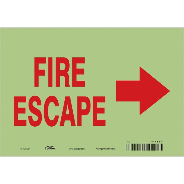 Emergency Exit Floor Sign, 10