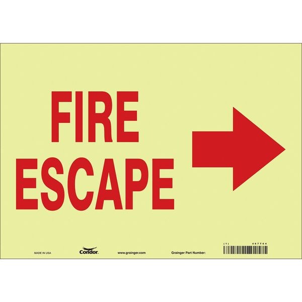 Emergency Exit Floor Sign, 14