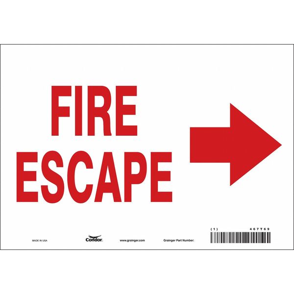 Emergency Exit Floor Sign, 10