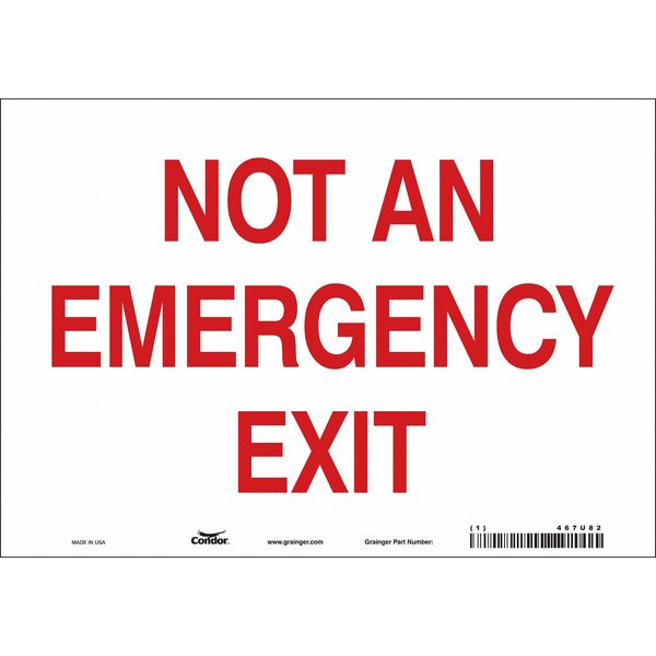 Safety Sign, 7 in x 10 in, Vinyl