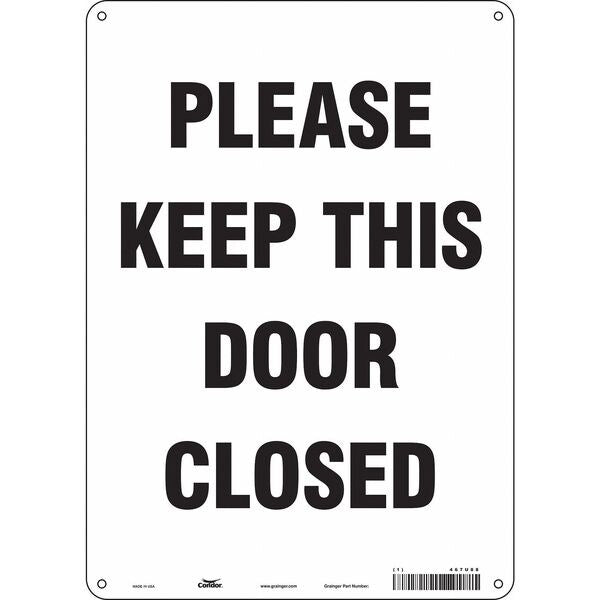 Safety Sign Emergency Exit, 14 in Height, 10 in Width, Polyethylene, Vertical Rectangle, English