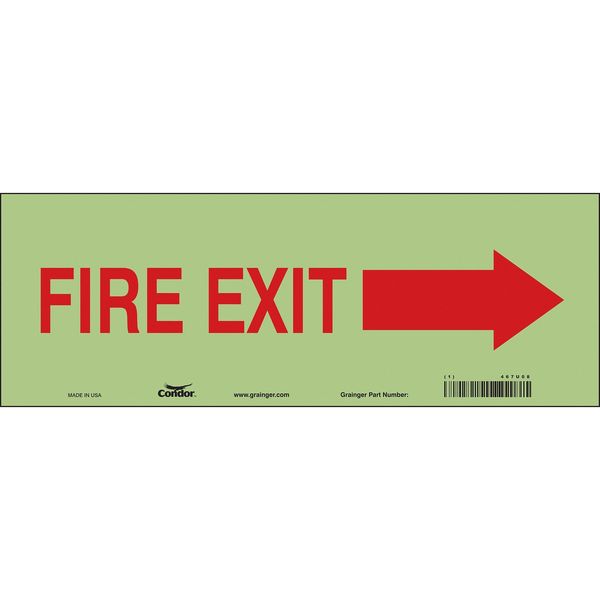 Emergency Exit Floor Sign, 14