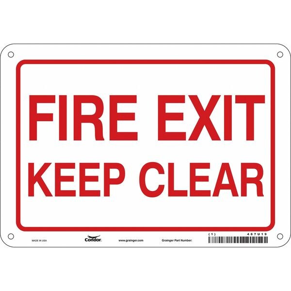 Emergency Exit Floor Sign, 10