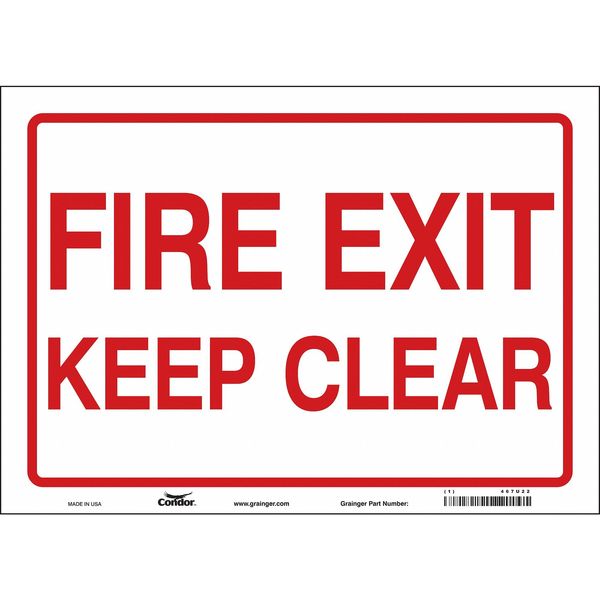 Emergency Exit Floor Sign, 14