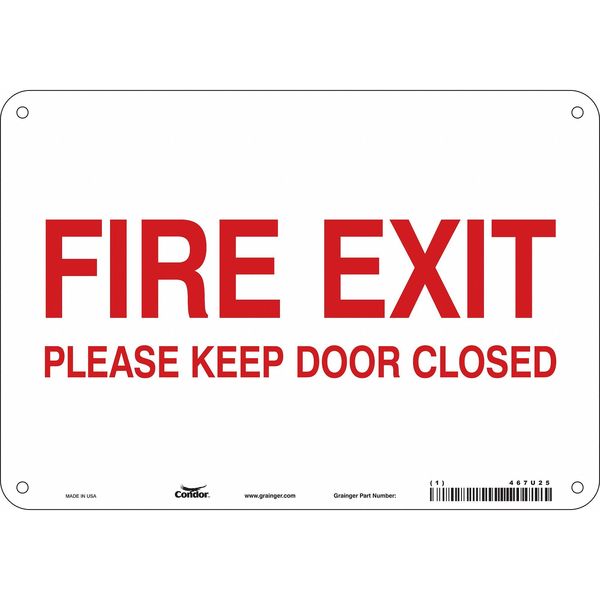 Emergency Exit Floor Sign, 10