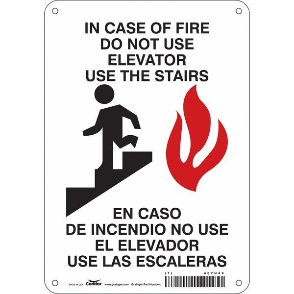 Emergency Exit Floor Sign, 7