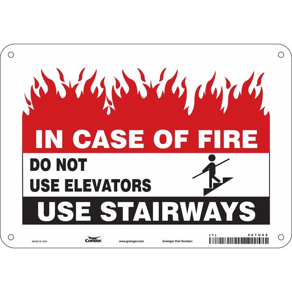 Emergency Exit Floor Sign, 10