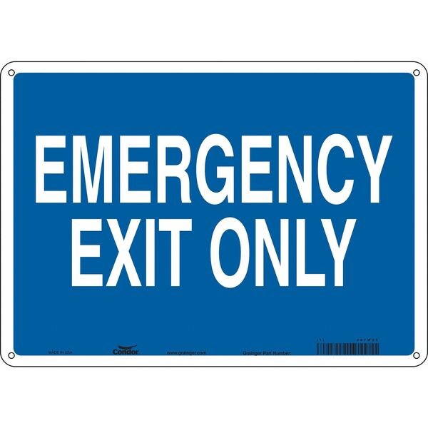 Safety Sign, 10 in x 14 in, Glow Vinyl