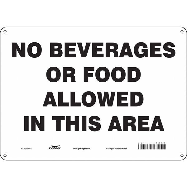 Safety Sign, 10 in Height, 14 in Width, Polyethylene, Horizontal Rectangle, English, 468H95