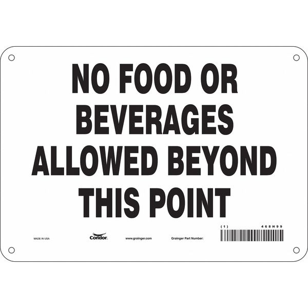 Safety Sign, 7 in Height, 10 in Width, Aluminum, Vertical Rectangle, English, 468H99