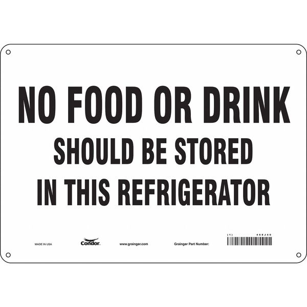 Safety Sign, 10 in Height, 14 in Width, Vinyl, Horizontal Rectangle, English, 468J40