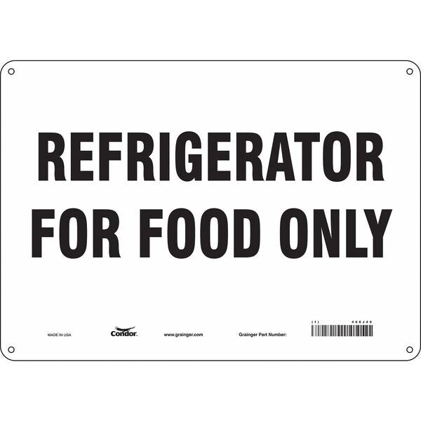 Safety Sign, 10 in Height, 14 in Width, Polyethylene, Horizontal Rectangle, English, 468J49