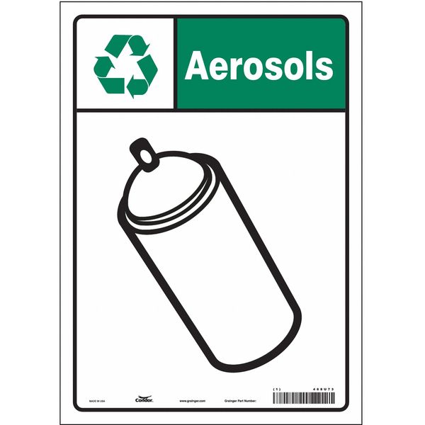 Safety Sign, 14 in Height, 10 in Width, Vinyl, Vertical Rectangle, English, 468U73