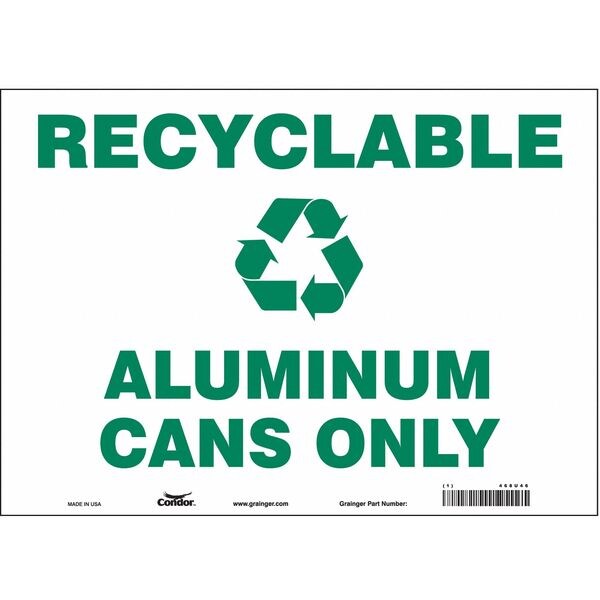 Safety Sign, 10 in Height, 14 in Width, Vinyl, Horizontal Rectangle, English, 468U46