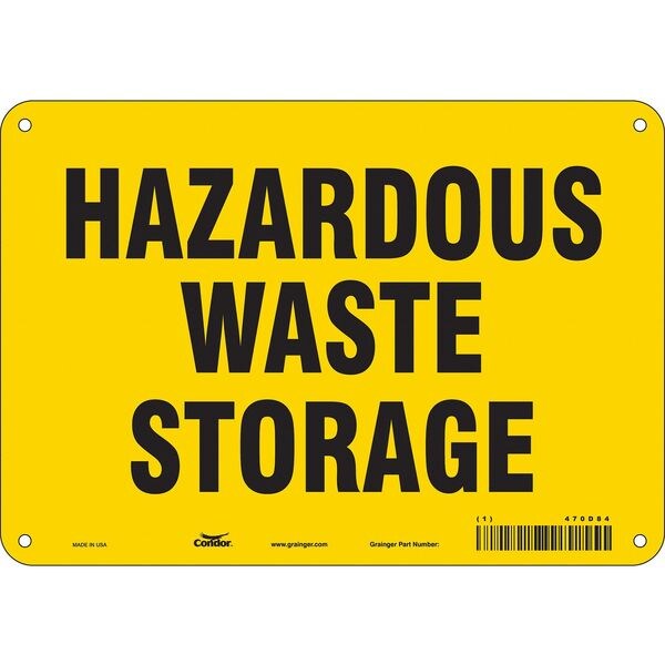 Safety Sign, 7 in Height, 10 in Width, Polyethylene, Vertical Rectangle, English, 470D84
