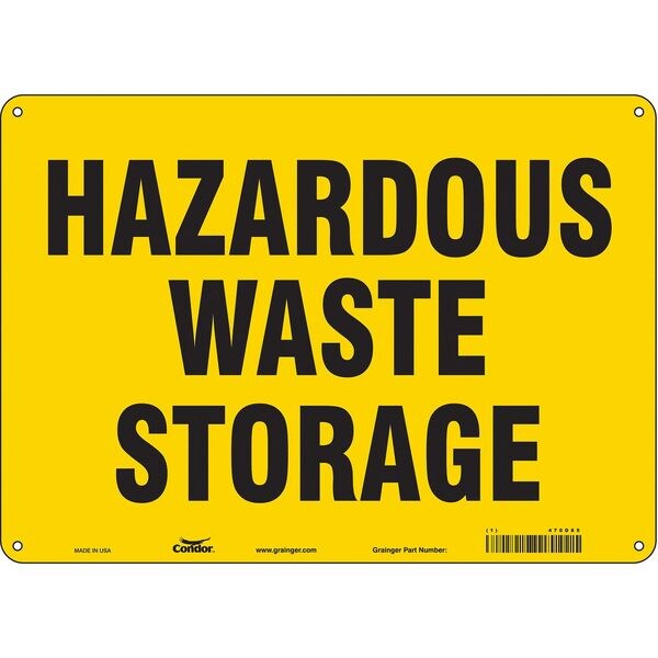 Safety Sign, 10 in Height, 14 in Width, Polyethylene, Horizontal Rectangle, English, 470D85