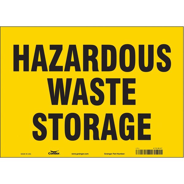 Safety Sign, 10 in Height, 14 in Width, Vinyl, Horizontal Rectangle, English, 470D87