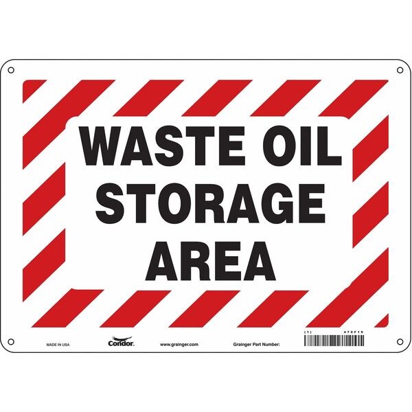 Safety Sign, 10 in Height, 14 in Width, Polyethylene, Horizontal Rectangle, English, 470F19