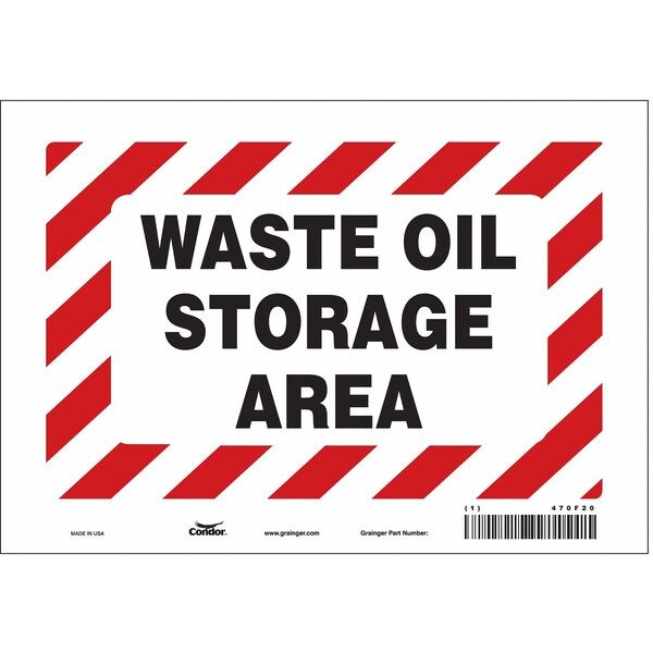 Safety Sign, 7 in Height, 10 in Width, Vinyl, Vertical Rectangle, English, 470F20