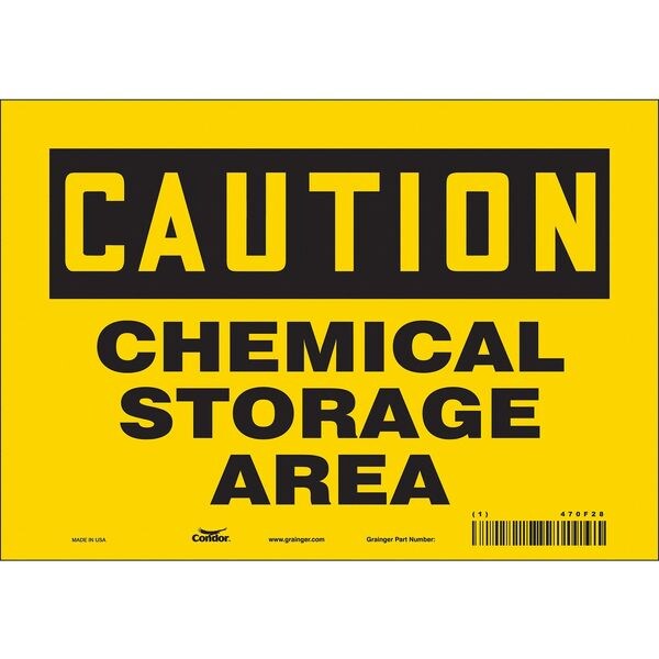 Safety Sign, 7 in Height, 10 in Width, Vinyl, Vertical Rectangle, English, 470F28