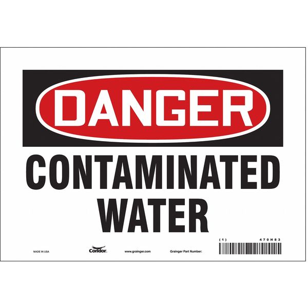 Safety Sign, 7 in Height, 10 in Width, Vinyl, Vertical Rectangle, English, 470H83