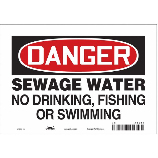 Safety Sign, 7 in Height, 10 in Width, Vinyl, Vertical Rectangle, English, 470J44