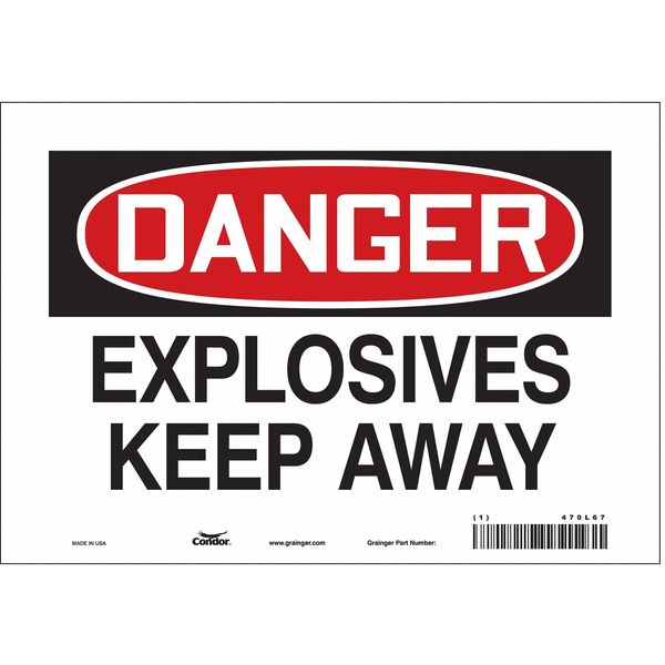 Safety Sign, 7 in Height, 10 in Width, Vinyl, Vertical Rectangle, English, 470L67
