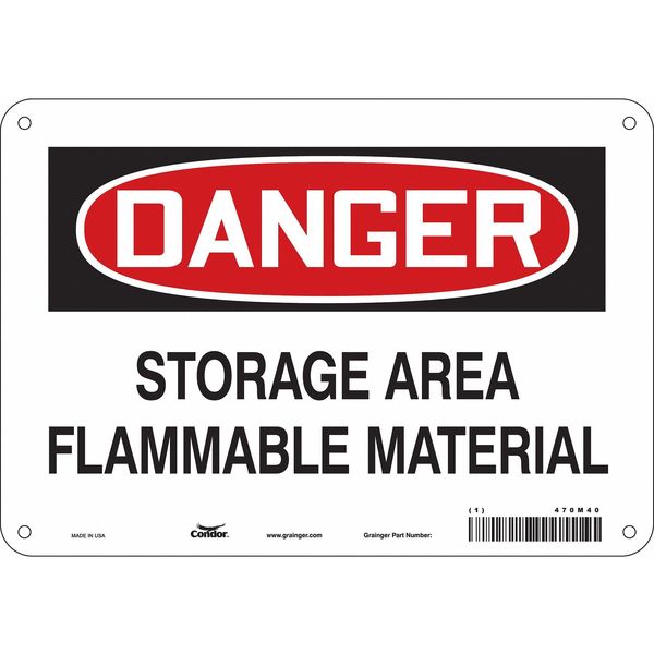 Safety Sign, 7 in Height, 10 in Width, Polyethylene, Vertical Rectangle, English, 470M40