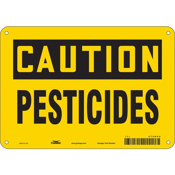 Safety Sign, 7 in Height, 10 in Width, Vinyl, Vertical Rectangle, English, 470N99