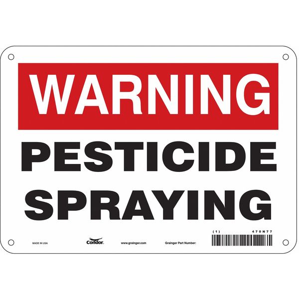 Safety Sign, 7 in Height, 10 in Width, Vinyl, Vertical Rectangle, English, 470N77