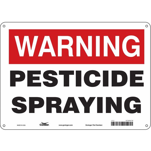 Safety Sign, 10 in Height, 14 in Width, Vinyl, Horizontal Rectangle, English, 470N78