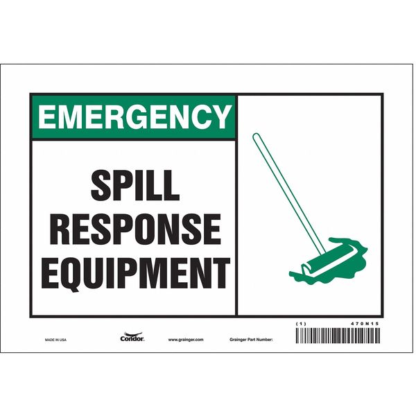 Safety Sign, 7 in Height, 10 in Width, Vinyl, Vertical Rectangle, English, 470N15
