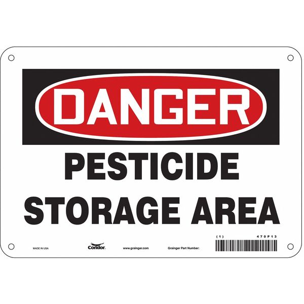 Safety Sign, 7 in Height, 10 in Width, Vinyl, Vertical Rectangle, English, 470P13