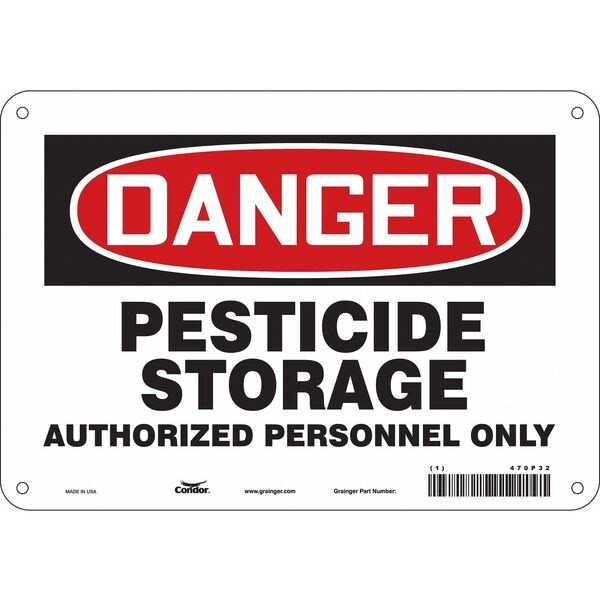 Safety Sign, 7 in Height, 10 in Width, Vinyl, Vertical Rectangle, English, 470P32