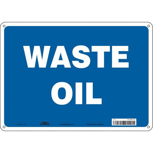 Safety Sign, 10 in Height, 14 in Width, Polyethylene, Horizontal Rectangle, English, 470R15