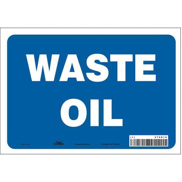 Safety Sign, 7 in Height, 10 in Width, Vinyl, Vertical Rectangle, English, 470R16