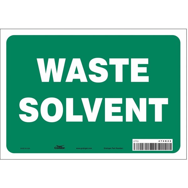 Safety Sign, 7 in Height, 10 in Width, Vinyl, Vertical Rectangle, English, 470R22